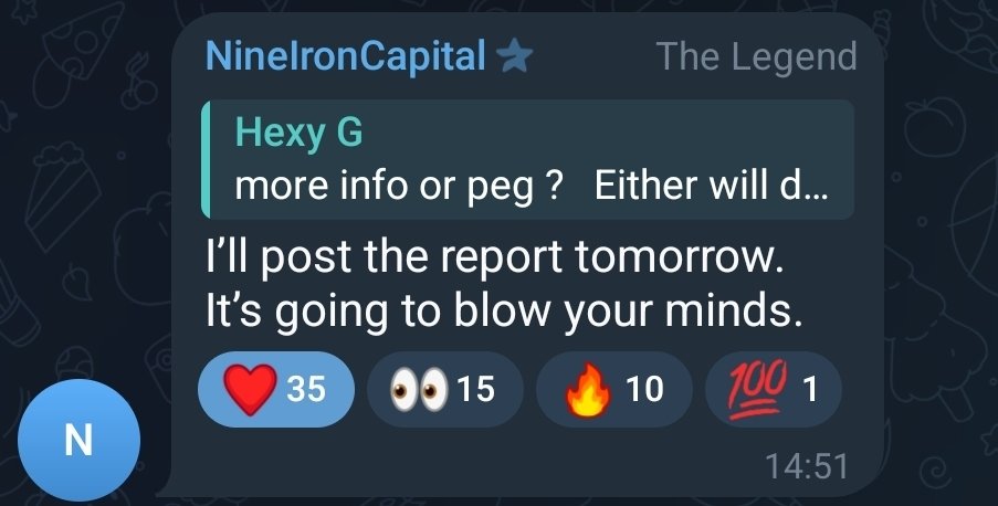 $pDAI
Keep your eyes peeled tomorrow!

The legend is putting up a report on the current standings. Not sure exactly where 😆

Excitement is brewing in the telegram channel t.me/PulseChainDAI

Only the strong will survive!