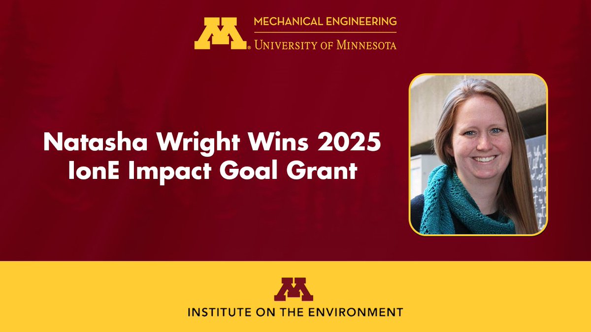UMN Mechanical Engineering (@umnme) on Twitter photo Prof. Natasha Wright has received a 2025 <a href="/UMNIonE/">Institute on the Environment UMN</a> Impact Goal Grant!🌱Her project supports farmers in Kenya and Minnesota with greenhouse drying technology to reduce food loss.
#UMNproud #FoodSovereignty #Sustainability
Read more: z.umn.edu/ajb6 Prof. Natasha Wright has received a 2025 <a href="/UMNIonE/">Institute on the Environment UMN</a> Impact Goal Grant!🌱Her project supports farmers in Kenya and Minnesota with greenhouse drying technology to reduce food loss.
#UMNproud #FoodSovereignty #Sustainability
Read more: z.umn.edu/ajb6