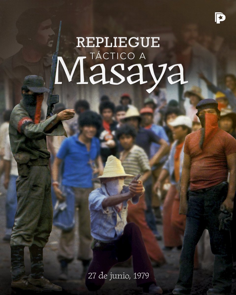 🇳🇮✊ Un día como hoy, 27 de junio de 1979, el pueblo se lanzó a la historia. Miles de combatientes y pobladores de los barrios orientales de Managua, en una acción valiente y silenciosa, partieron rumbo a Masaya para fortalecer las filas del Frente Sandinista.