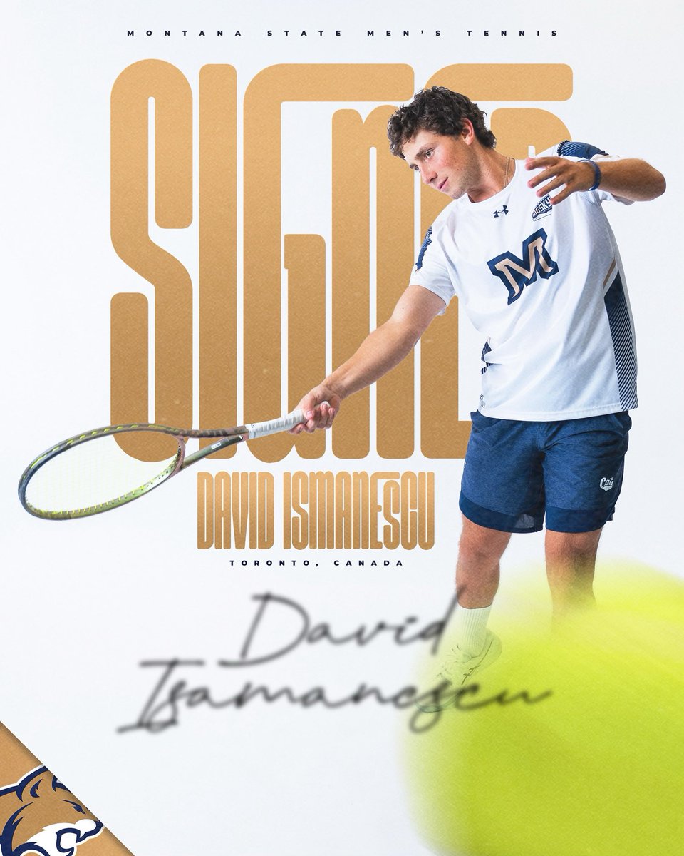 msumenstennis's tweet image. Bobcat Nation help us welcome the newest member of the family, David Ismanescu! 🏔️🎾

#BobcatBuilt x #BobcatTennis