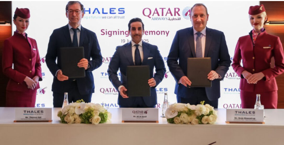 Does new Qatar Airways, Thales pact hint at what lies ahead? runwaygirlnetwork.com/2025/06/qatar-…