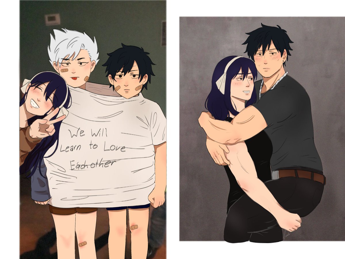 More of Milkovich-Vastia-Fullbuster siblings dynamic #fairytail