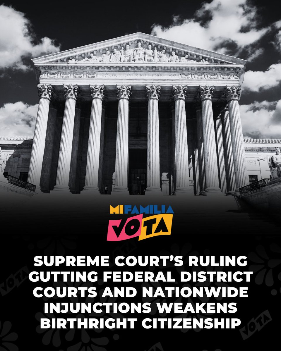 🚨 BREAKING: Today’s ruling will create uneven application of the law on basic rights, while empowering Trump's administration with a dangerous green light to target and deport U.S.-born children. This is an attack on our Constitution, our democracy and our families.