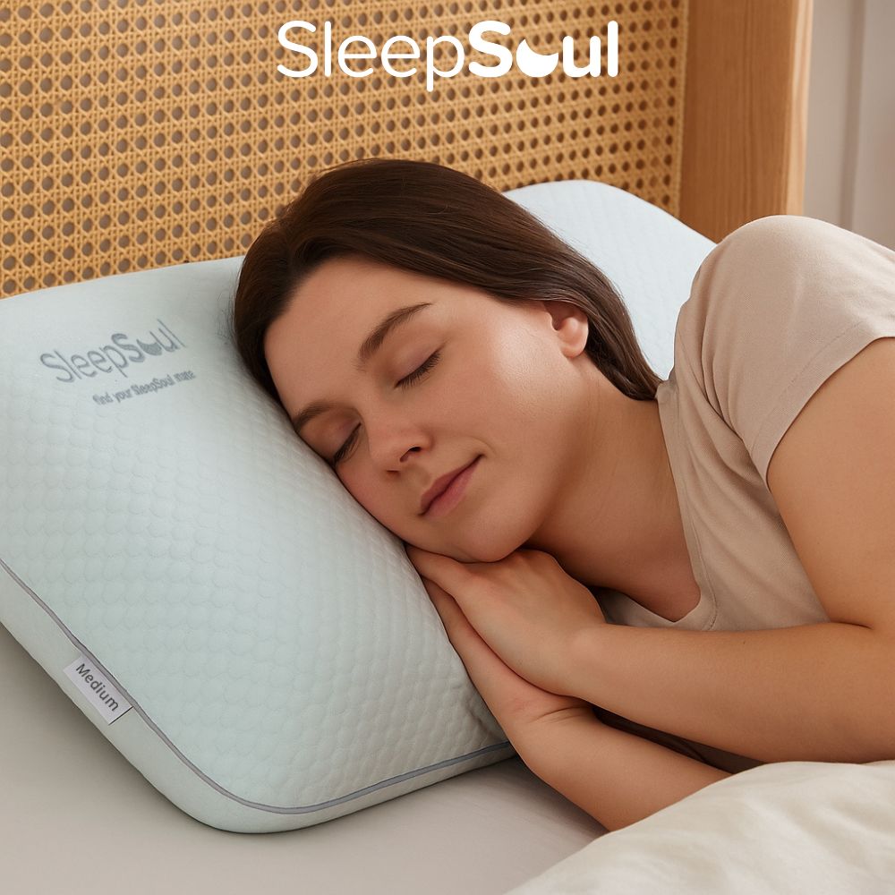 Two sides, one perfect night’s sleep 💤

Showcasing the SleepSoul Dual Pillow — medium on one side, firm on the other, so you can flip to find your perfect comfort.

Your pillow, your way!

Visit zurl.co/E6YlZ for a better nights sleep 💫