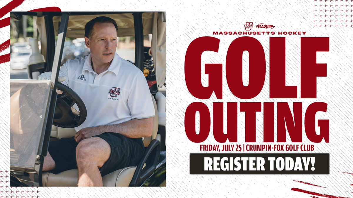 UMass Hockey (@umasshockey) on Twitter photo Registration is still open to join us in July for some golf at <a href="/CrumpinFoxClub/">Crumpin-Fox Club</a> 🏌️♂️
Register Now ➡️ bit.ly/3FUP2JM
#NewMass X #Flagship🚩 Registration is still open to join us in July for some golf at <a href="/CrumpinFoxClub/">Crumpin-Fox Club</a> 🏌️♂️
Register Now ➡️ bit.ly/3FUP2JM
#NewMass X #Flagship🚩