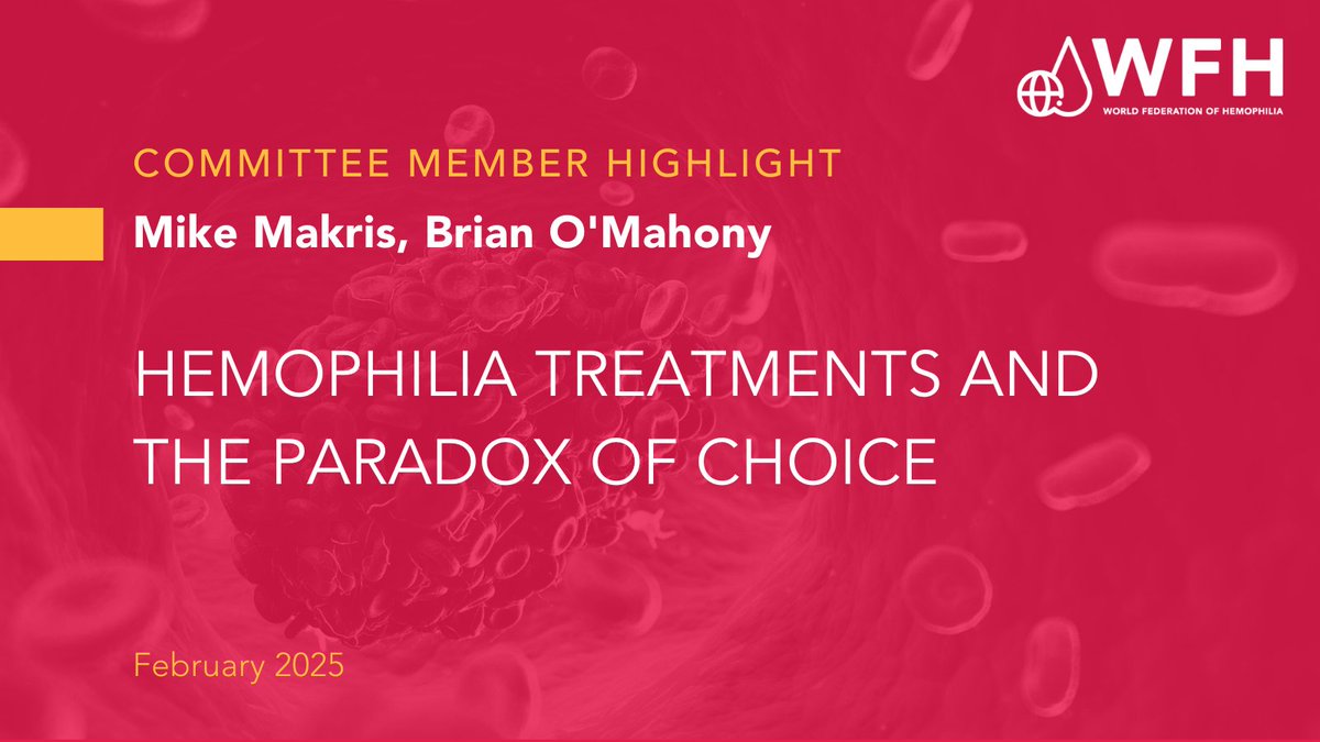 🩸 Did you know? Hemophilia care has gone from limited options to a wide range of treatments—bringing new hope and new challenges. This article explores how shared decision-making helps patients navigate these choices. Read more: bit.ly/44ndJs2