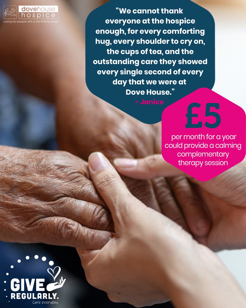 Dove House Hospice (@dove_house) on Twitter photo Join our community of regular donors and create special moments for more local families receiving hospice care 🕊️
💻 dovehousereg.securecollections.net
☎️01482 785743
📧fundraising@dovehouse.org.uk Join our community of regular donors and create special moments for more local families receiving hospice care 🕊️
💻 dovehousereg.securecollections.net
☎️01482 785743
📧fundraising@dovehouse.org.uk