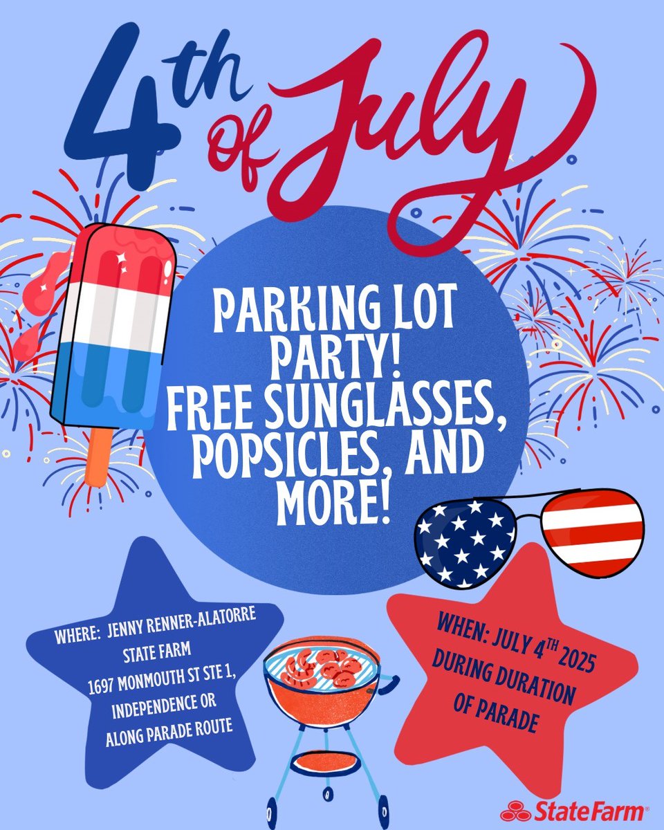 sfjenny97351's tweet image. Join us in 1 week! 4th of July Parade and Parking Lot Party!!! 
Find us in the parking lot in front of the office, along the parade route for popsicles, sunglasses, water, beads and more! ❤️🤍💙
 #ParkingLotParty #4thOfJuly #ParadeFun #CommunityEvent
#sfjenny97351 #localbusiness