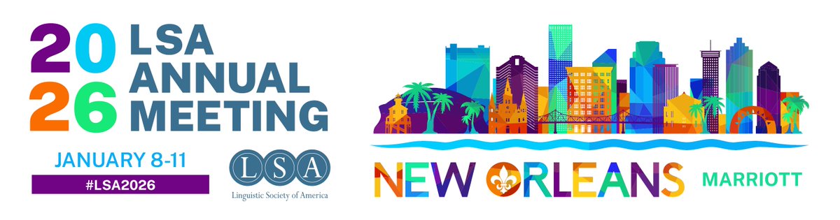 Have questions about your #LSA2026 abstract?

Join Office Hours with the LSA 2026 Program Committee Co-Chairs on July 2 at 2pm EST to get your questions answered and make sure your submission is on track for the Annual Meeting in New Orleans!

lsadc.org/ev_calendar_da…