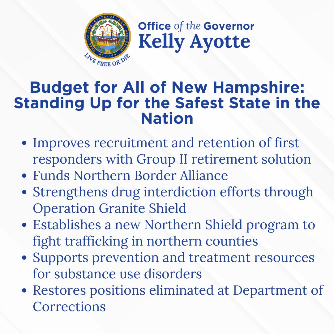 I said from day one in office that I would work each day to deliver an even brighter future for all of New Hampshire — and we've kept that promise.

I could not be more optimistic about our shared future.