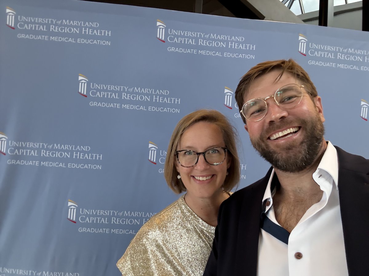 stuartsaulters's tweet image. I have a to share a proud husband moment. The past few weeks I have been with @InternalMedPD as she welcomed in the new @UMCapitalRegion interns, said good bye to graduating residents, & congratulated those that are going on to years 2 & 3. She is an awesome program director!
