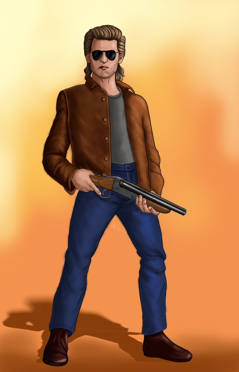 Check out the design of my main character from my upcoming comic.
My artist <a href="/laylablum27/">𝕷𝖆𝖞𝖑𝖆'𝖘 𝕬𝖗𝖙𝖘 💎 ⁽ᴼᴾᴱᴺ ᶠᴼᴿ ᴼᴾᴾᴼᴿᵀᵁᴺᴵᵀᴵᴱˢ⁾</a>  designed him to look like a young #KurtRussell.
He looks awesome, don't you agree?