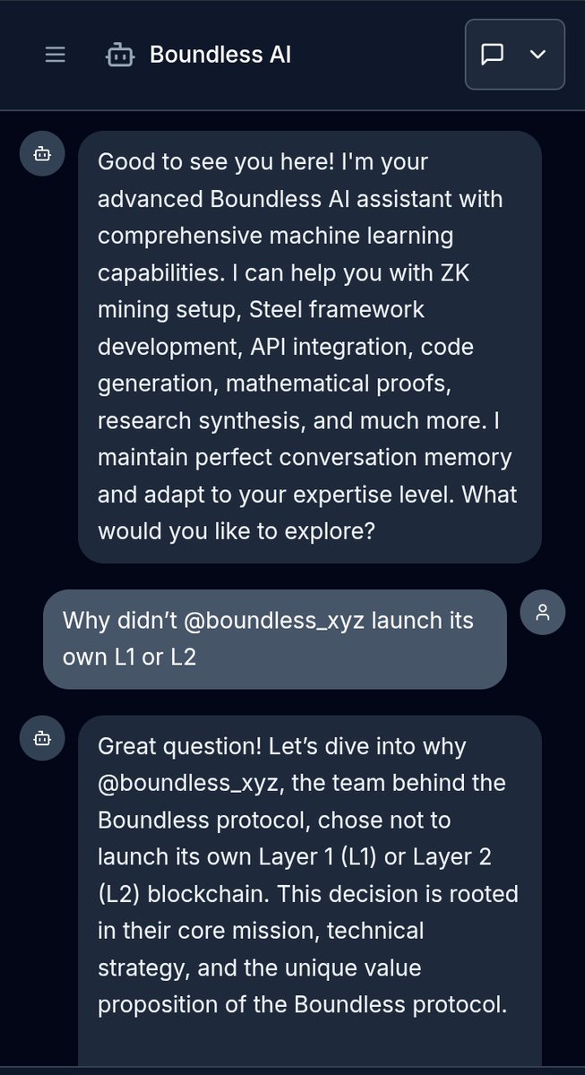 Fossito_Cryt's tweet image. Gberry zksanti 

I think #BoundlessAi and you are on the same page 
boundlessai.vercel.app

I asked same question here is the result 

@ssh_nkar @Miles082510 @reka_eth @kashviETH @boundless_xyz @writtenterribly @wyckoffweb