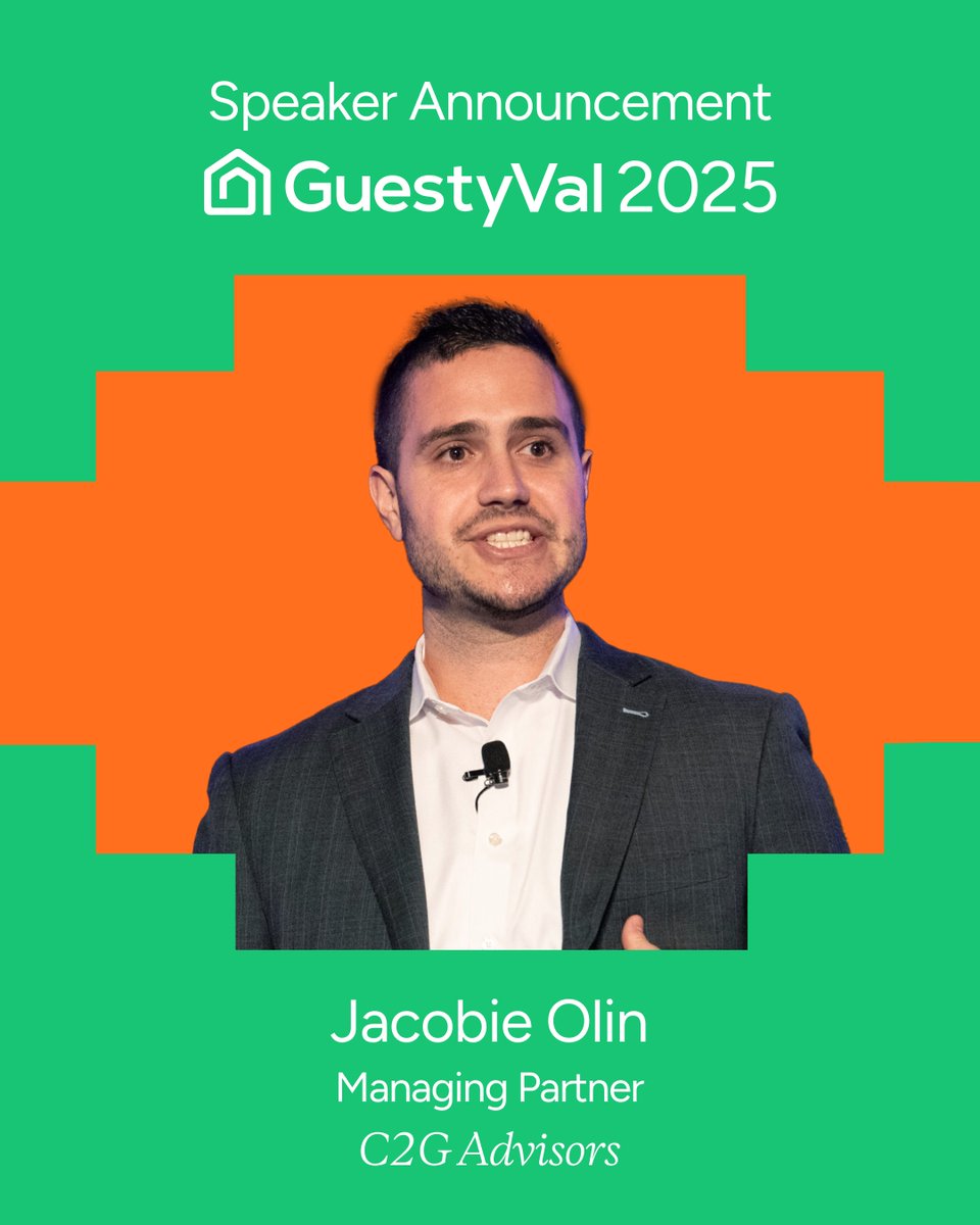 🚨 One masterclass you don’t want to miss.

Jacobie Olin of C2G Advisors brings $400M+ in STR M&amp;A experience to the GuestyVal stage — sharing insights on market dynamics, deal structures &amp; value-building.

🎟 Get your ticket: guestyval.com/?utm_source=or…

📍 Mexico City | Sept 10–12
