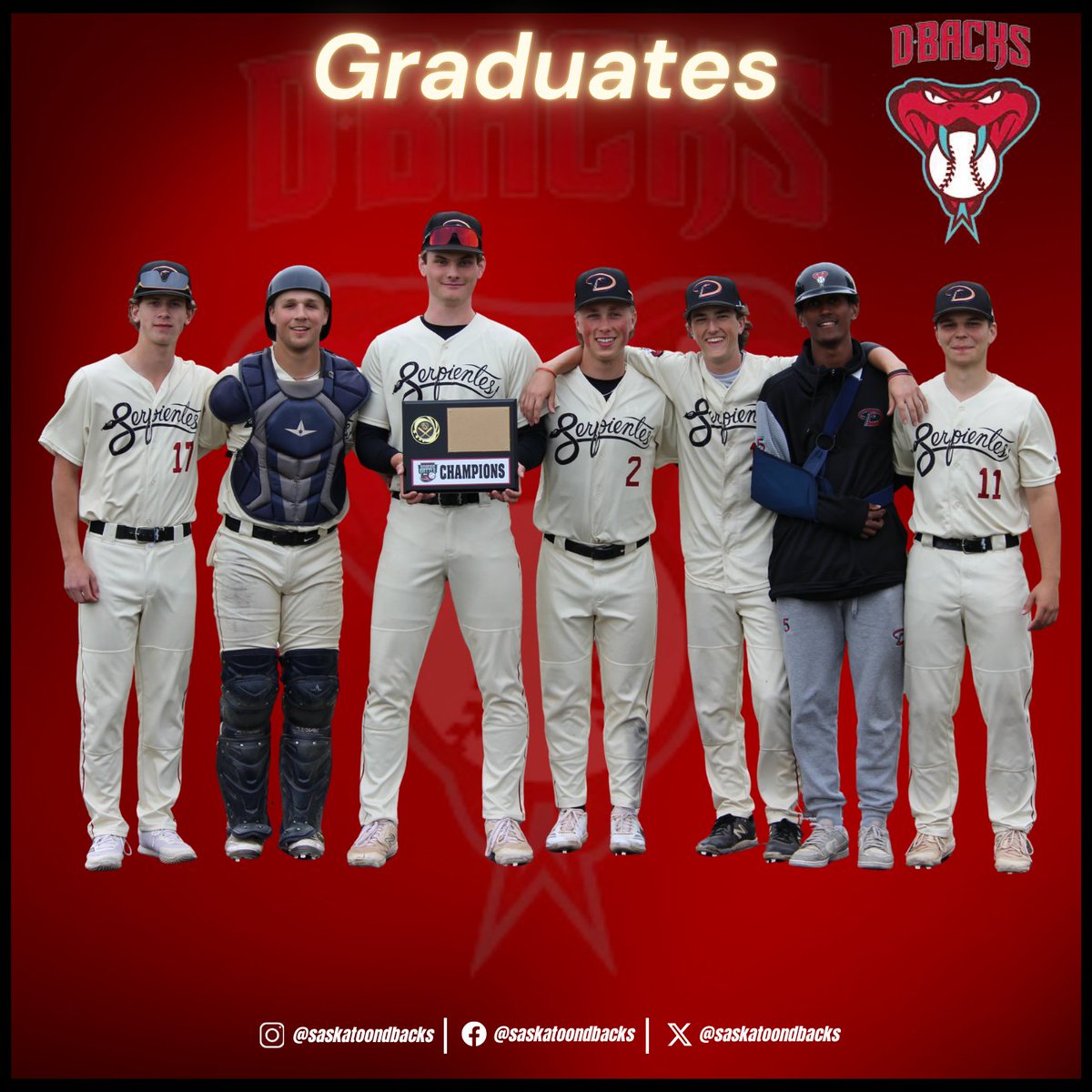 It's Grad Week and we couldn't be more proud of our SEVEN 3rd years.  Over the next few days we will be celebrating their baseball journeys.  

Congrats again to Riley Schwartz, Aidan Marien, Tyler Prefontaine, Kaden Prosofsky, Raine Priel, Mekhi Simms, and Logan Ruehs