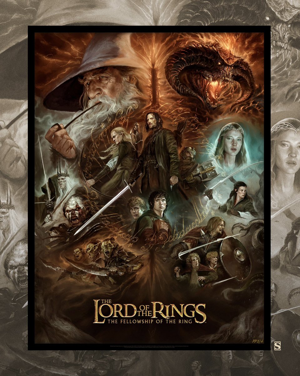 jakekontou's tweet image. #TheLordofTheRings The Fellowship of The Ring by Álvaro Jiménez is OUT NOW at apollogallery.com 🚀
In collaboration with Sideshow Art Prints.