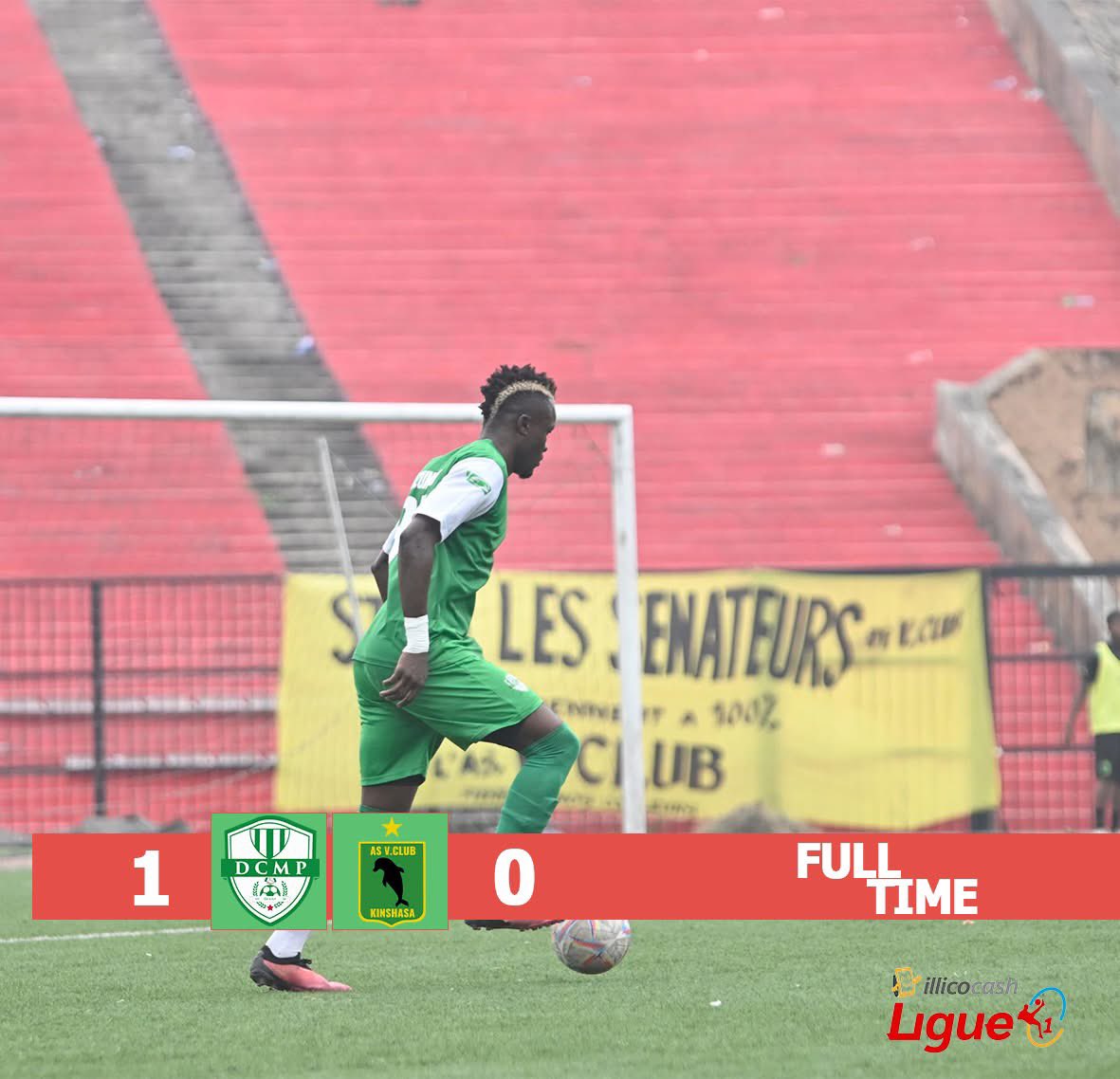 FT

DC MOTEMA PEMBE 1-0 AS VITA CLUB 

⚽️ Muyadi 85'