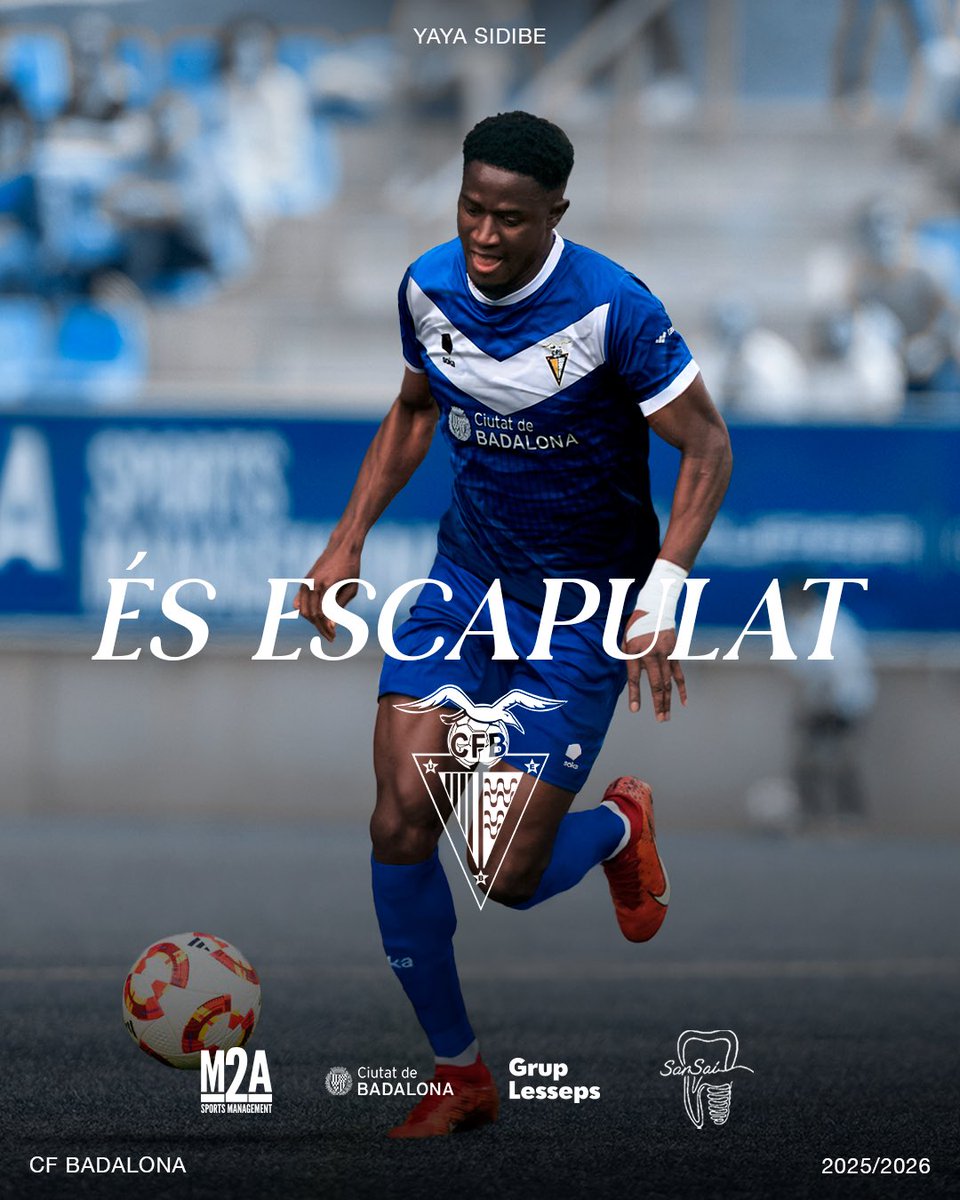 ✅ FITXATGE | Benvingut a Badalona, Yaya!

☄️ Lateral potent, ràpid i sòlid defensivament que arriba de l'Olot després d’una bona trajectòria a 2RFEF.

💙🤍 Badalona és casa teva, <a href="/YSidibeh/">Yaya sidibe</a>!