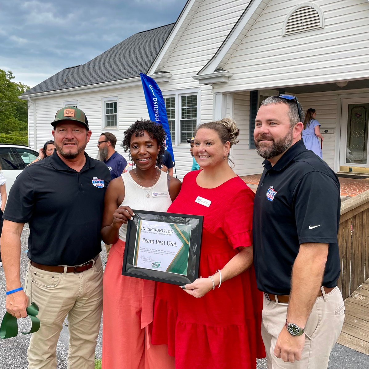 Congratulations to Team Pest USA on your ribbon cutting!

From residential to commercial solutions, Team Pest USA brings top-notch pest control services to the area. We’re proud to welcome them into our greater Greer business community!