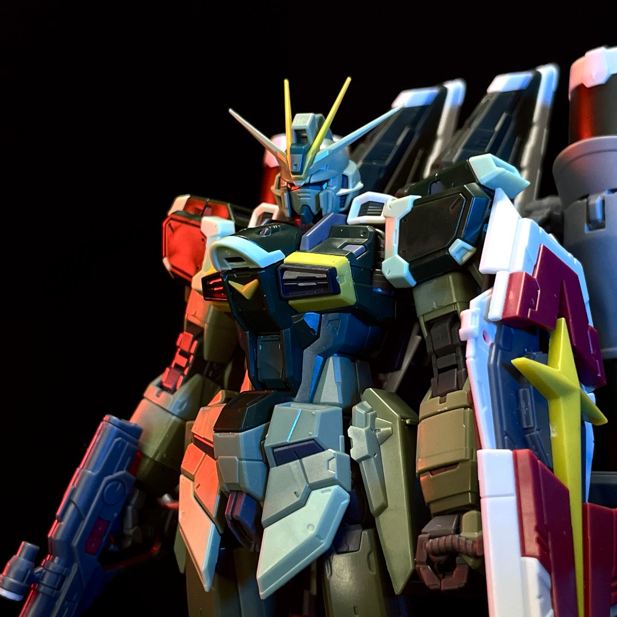 Villasta_k's tweet photo. アカツキの作業の合間にRGブラストインパルスガンダムSpecⅡをパチ組
基本的な処理してから、成形色活かしの部分塗装だけでもかなり見栄えが良くなりそう
#Gunpla #ModelKit #gundamseed #パチ組 #SnapBuild #SEEDFREEDOM #ガンプラ https://t.co/fHJkY8gNl1