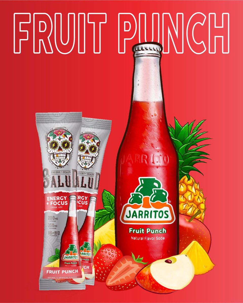 TasteSalud's tweet photo. 💥 SALUD X JARRITOS IS OUT NOW 💥
A celebration of culture, flavor, and wellness… all in one stick 🇲🇽✨ Four iconic flavors inspired by Mexico’s most legendary soda, now infused with 2-in-1 benefits and only 1 gram of sugar!
AVAILABLE AHORA 🚨
#CheersToHealth https://t.co/WKlDBwyibS