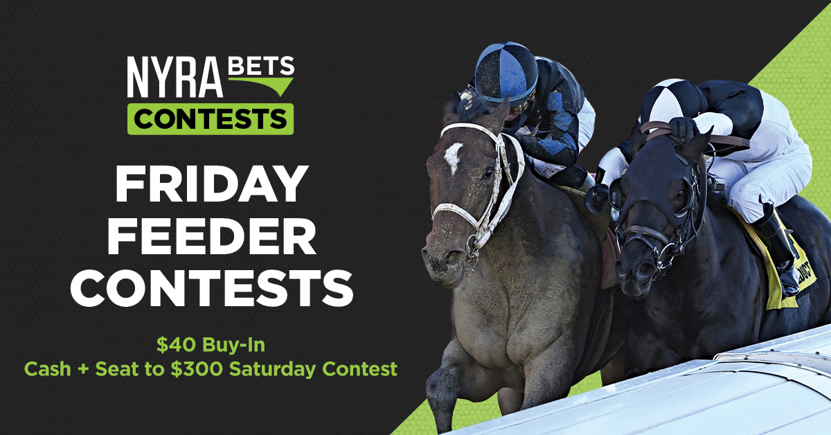 💸 Earn your entry into the next $300 Saturday contest! Registration closes before BAQ 3rd race post time TODAY! 

Register Now ➡️ bit.ly/42mfS5e