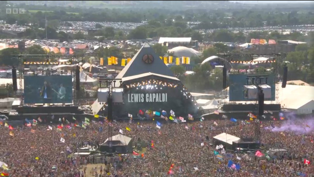 Absolutely deserved massive crowd for Lewis Capaldi #Glastonbury