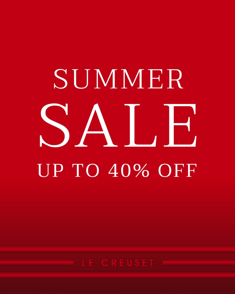 Our Summer Sale is here and it's hotter than ever! 🔥 Save up to 40% off, shop now: bit.ly/4no5IKR