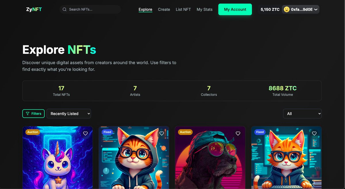 Huge shout-out to <a href="/KrimDevNode/">KrimDev</a>, a true community legend who’s been building on ZenChain testnet since day 1.

Most recently, he has created an NFT marketplace! 💥🛠️

Currently in beta testing with our community… and it’s 🔥

Want to build on ZenChain? Sign up here 👉