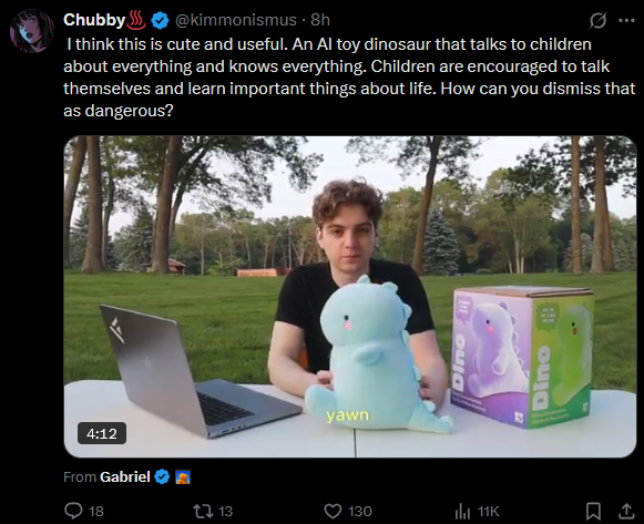 Children learn by interacting with other PEOPLE - not machines. Having the television and iPad raise kids has been a disaster.