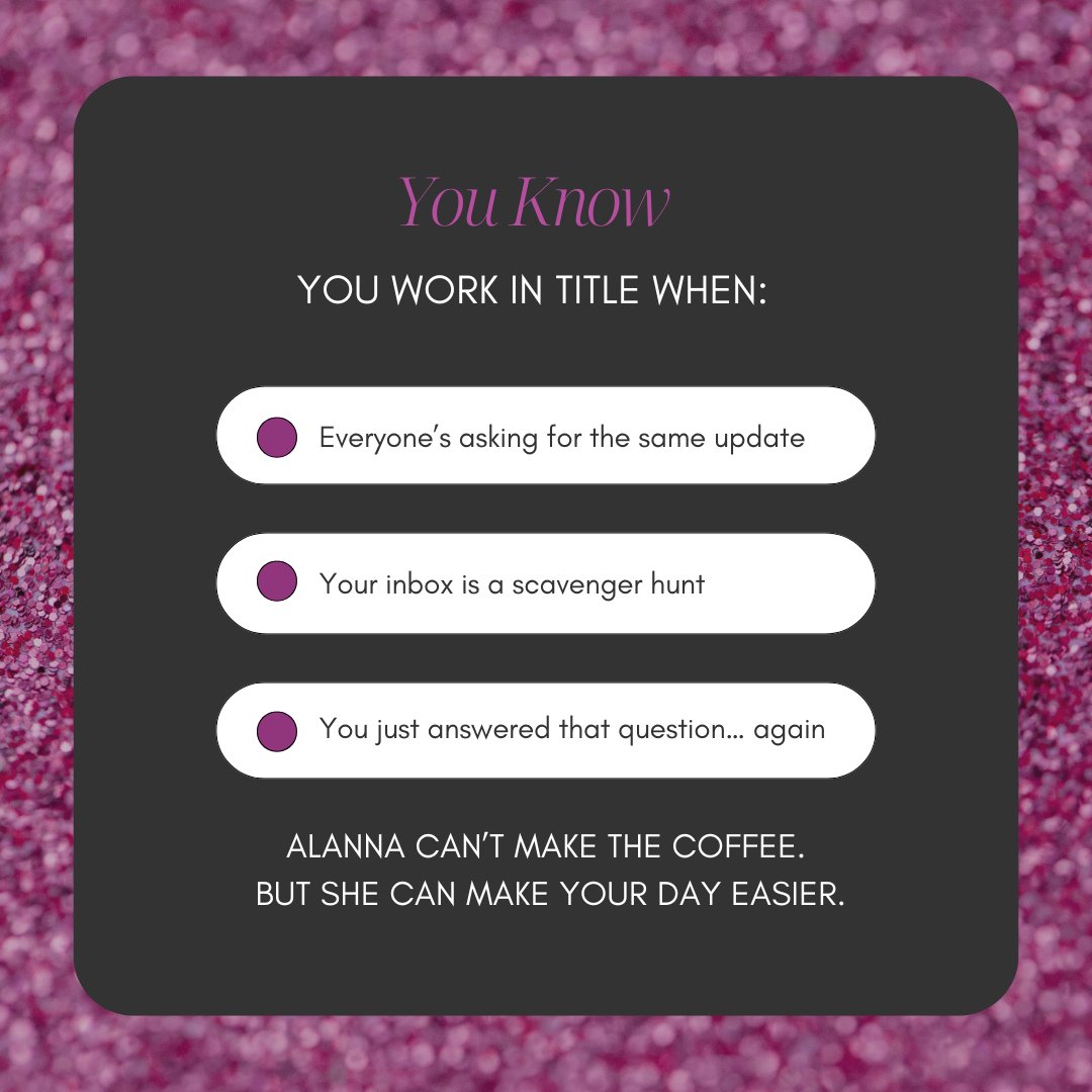 You know you work in title when...

#TitleLife #AskAlanna #ClosingConfidence #RealTalkTitle