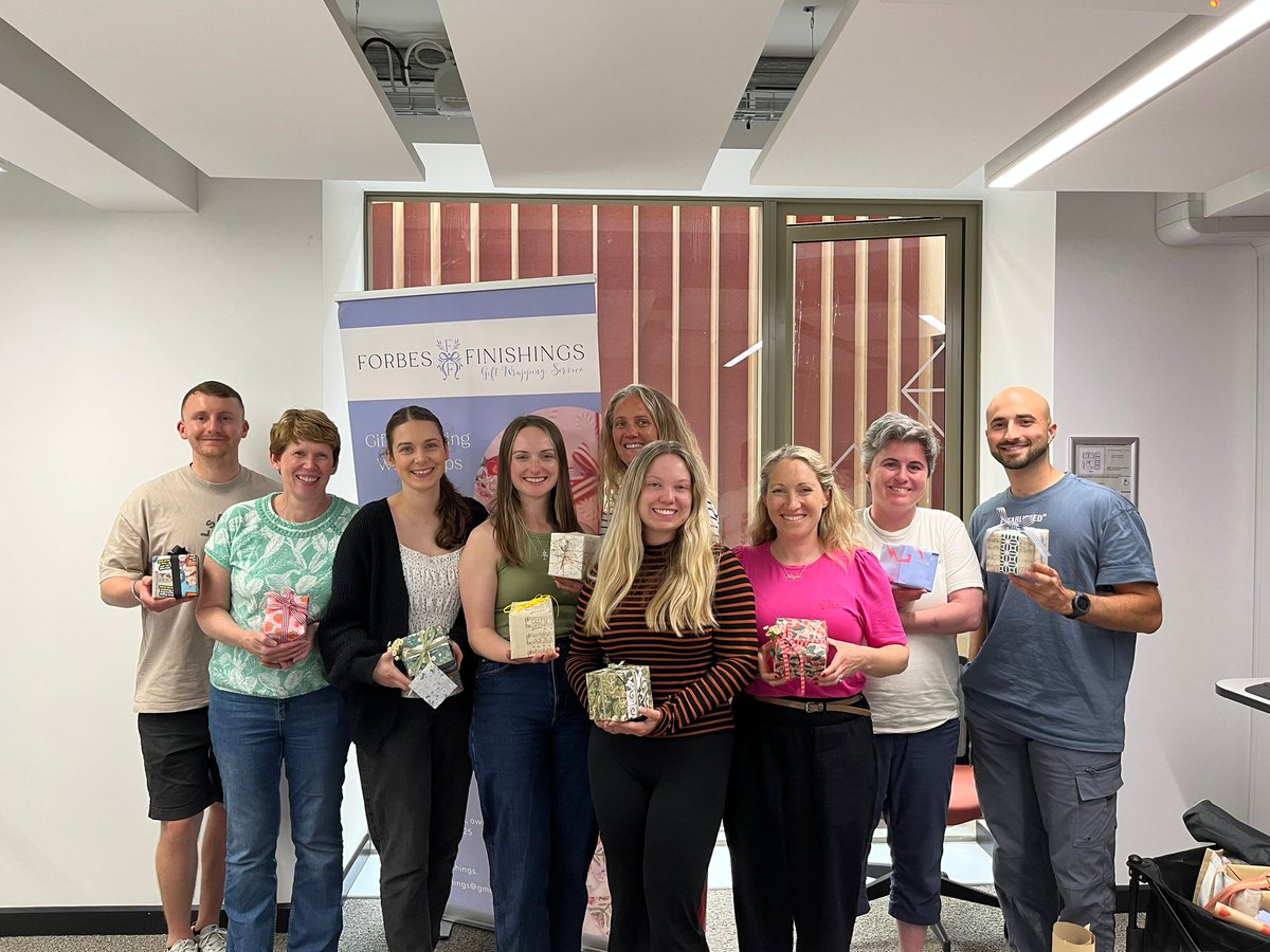 Yesterday, we held our Team Strategy Day, focusing on new initiatives to support children and families affected by cancer. The mindful gift wrapping session led by Aoife from Forbes and Finishings provided a welcomed pause to the day's productive discussions 🎁