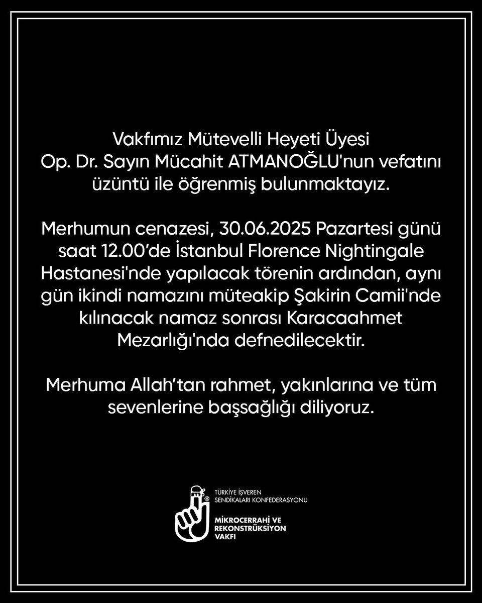 TİSK Mikrocerrahi ve Rekonstrüksiyon Vakfı (@tiskmcv) on Twitter photo 