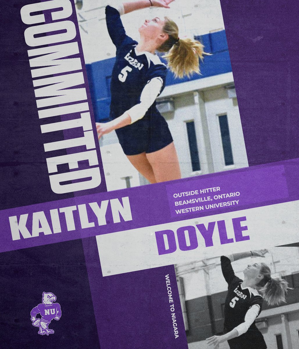 One more recruit!  

Kaitlyn Doyle is coming to Niagara from Western University and we are excited to have her join the team next season!  

#EaglesTakeFlight