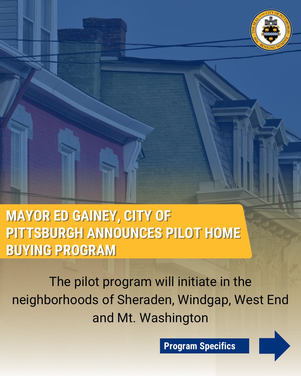 MayorEdGainey's tweet image. 🏡 The City of Pittsburgh & Mayor Ed Gainey want your input!
We're launching a 90-day public comment period on a new Affordable Housing Pilot to help residents buy City-owned homes.
📢 Share your thoughts: engage.pittsburghpa.gov/affordable-hou…