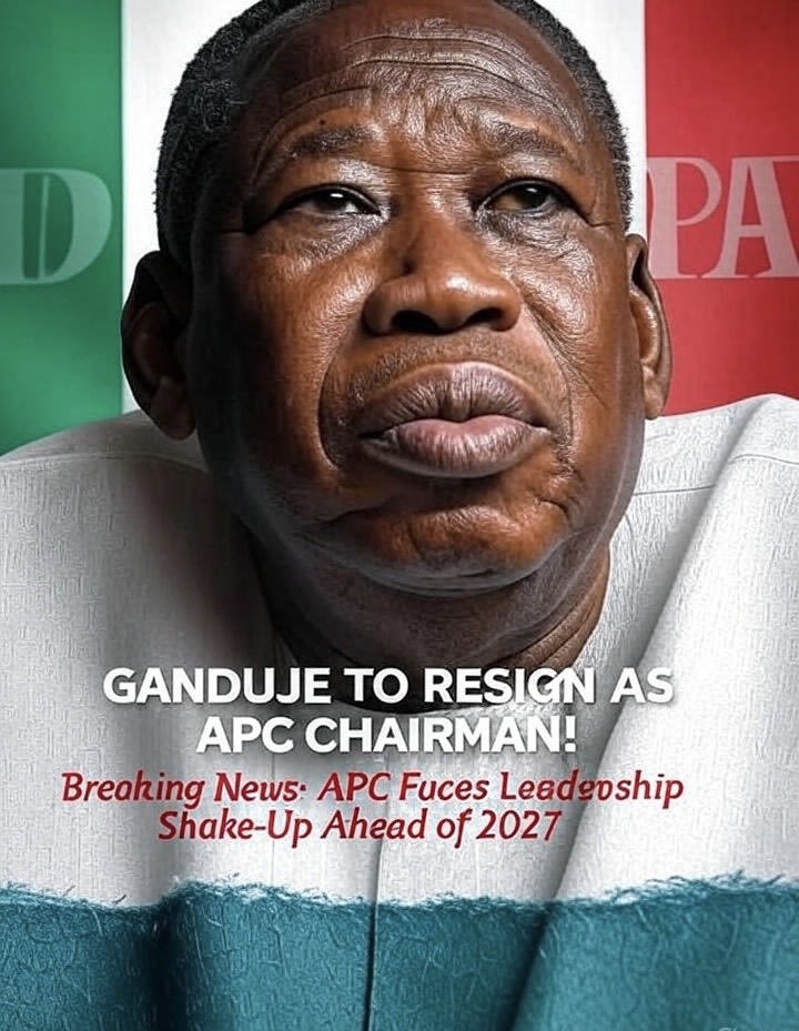 BosunAlao's tweet photo. APC National Chairman Abdullahi Ganduje to Step Down Amid Party Tensions
https://t.co/N2upmVZ7vo https://t.co/Maq3rZGr6d