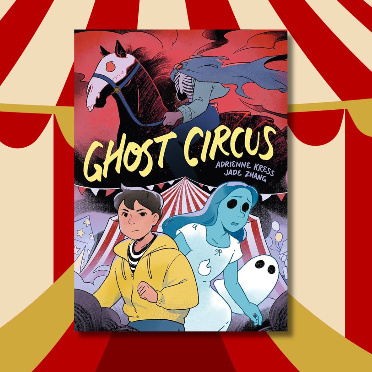 Union Square & Co. (@unionsqandco) on Twitter photo Casey is a young boy wandering the world as a spirit . . . but he’s not dead, as far as he knows. GHOST CIRCUS by Adrienne Kress and illustrated by Jade Zhang is out August 19th, 2025! bit.ly/3ZNwceV Casey is a young boy wandering the world as a spirit . . . but he’s not dead, as far as he knows. GHOST CIRCUS by Adrienne Kress and illustrated by Jade Zhang is out August 19th, 2025! bit.ly/3ZNwceV