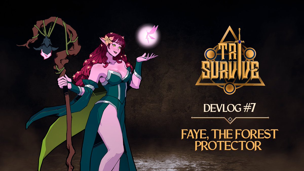 Meet Faye Shimmerwind, the Forest Protector in Tri Survive! Raised by Ocean Tribes but forever drawn to the woods, this Support hero blends healing with harmony. Discover her journey in our latest Devlog: store.steampowered.com/news/app/30729…

#Devlog #indiedev #indiegame #gamedevs #roguelite