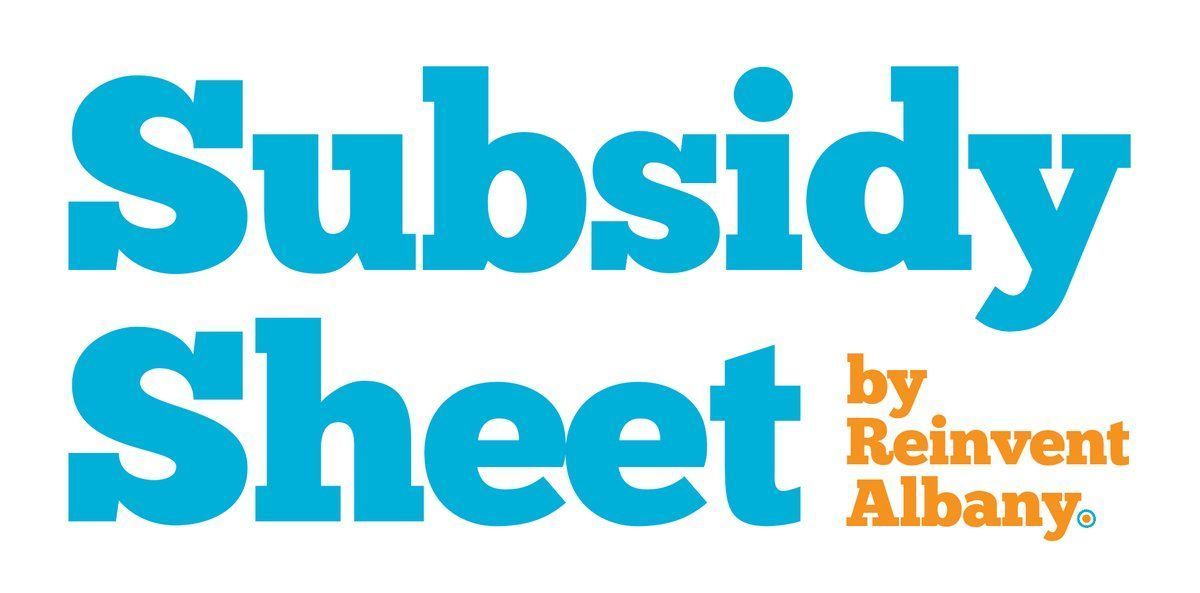 ReinventAlbany's tweet image. This week in Subsidy Sheet:

🏢 Albany County seeks $54m expansion of already-heavily-subsidized convention center
☢️ How much will new upstate nuke plant add to NYS’s $7b subsidy for its old ones?

Check it out: buff.ly/tGlPJqH