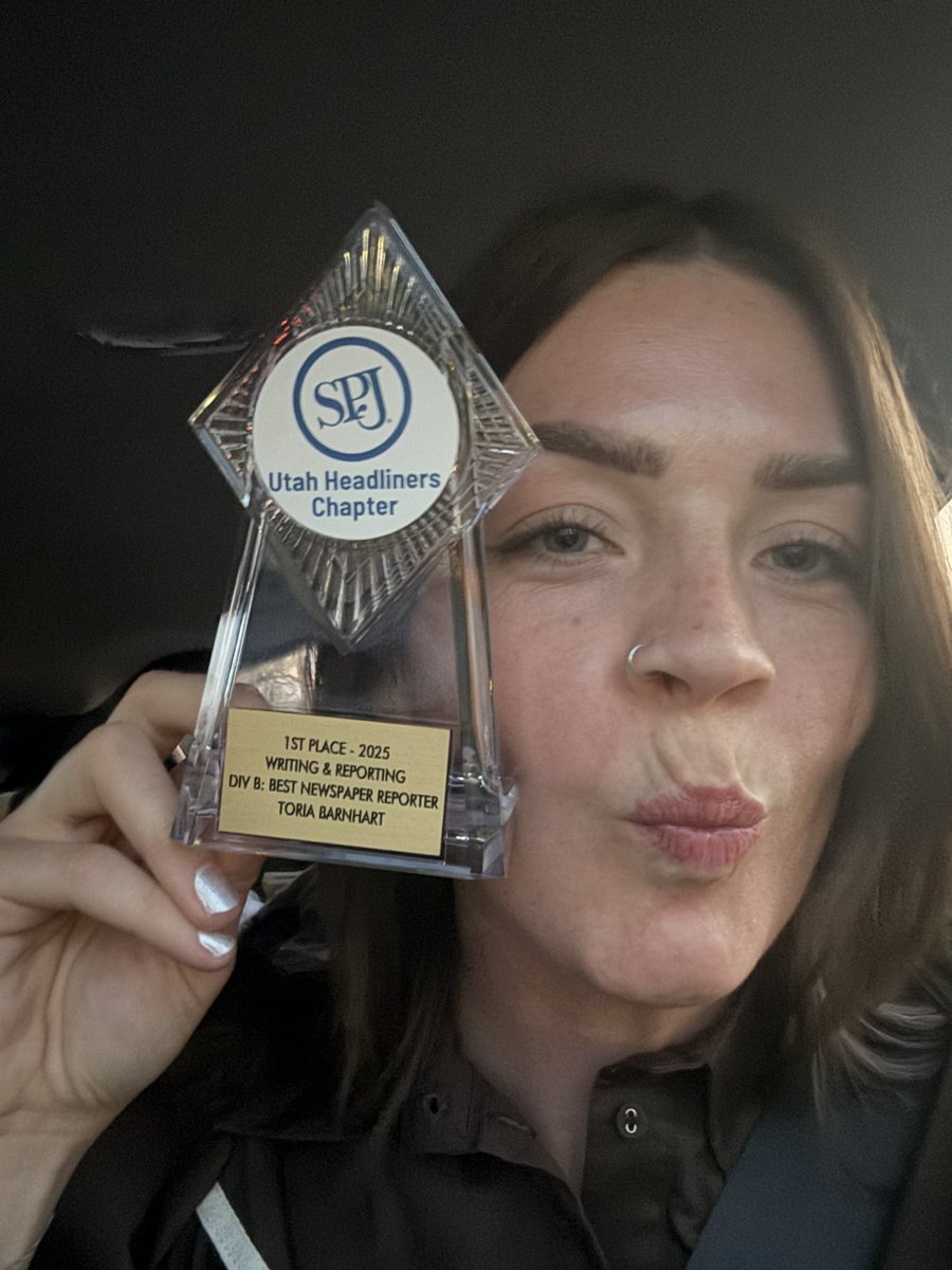 It was such an honor to win five first-place Utah SPJ awards last night, including Best Newspaper Reporter for the third consecutive year! Congratulations to the entire <a href="/Parkrecord/">The Park Record</a> team and all the winners. 📰✨