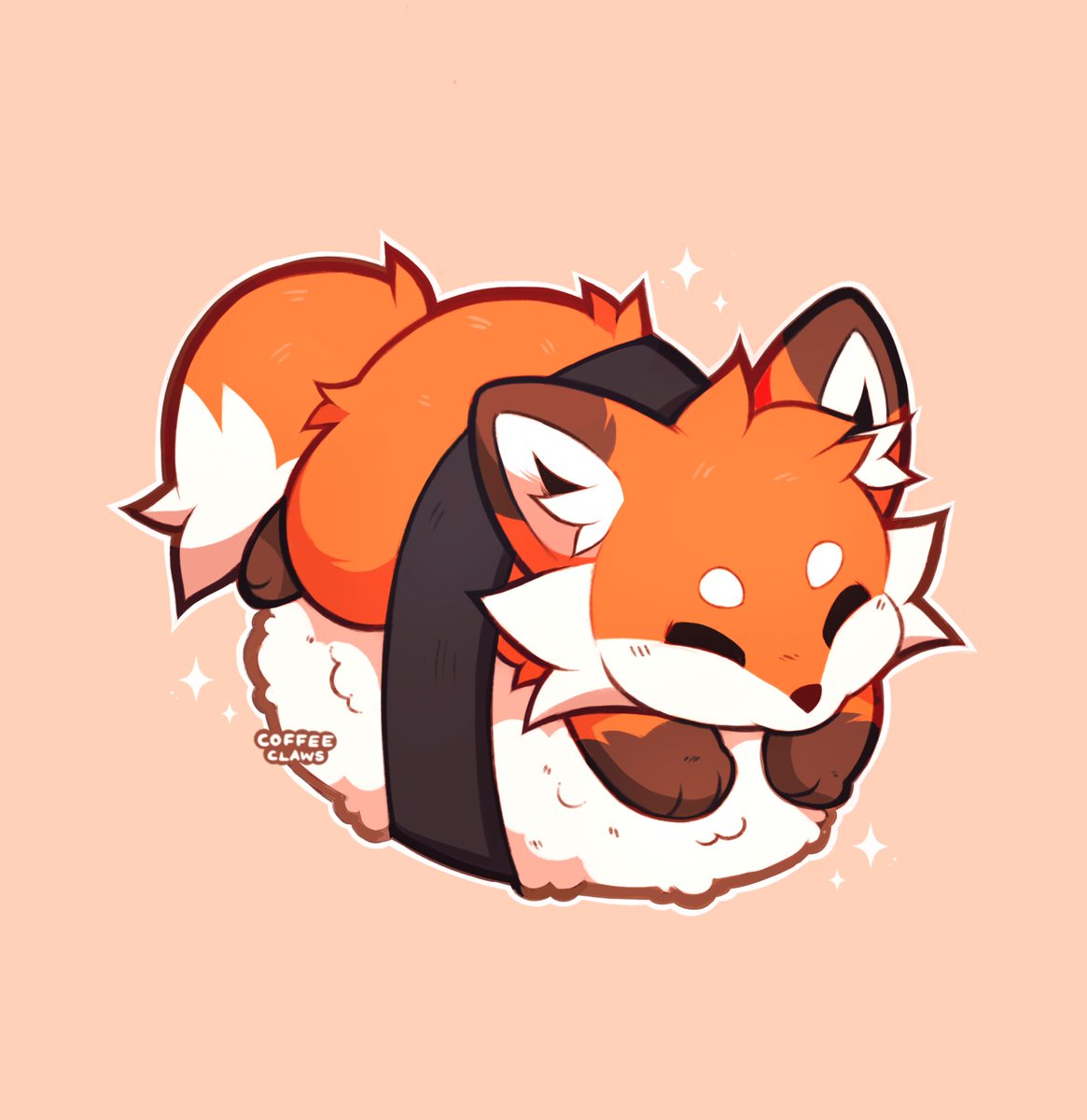 Fox Sushi 🦊🍣 For cuddles, not consumption!