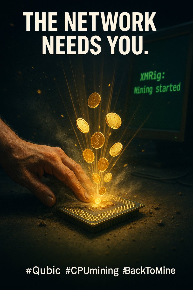 💥 The rough patch is over.
EP166 hit hard — rewards were low. But now things are looking up again! 💰

You left because it wasn’t worth it anymore?
Now it is again.

⛏️ Dust off your CPU. Launch your XMRig.
The network needs you — and it pays.

#Qubic #CPUmining #XMRig