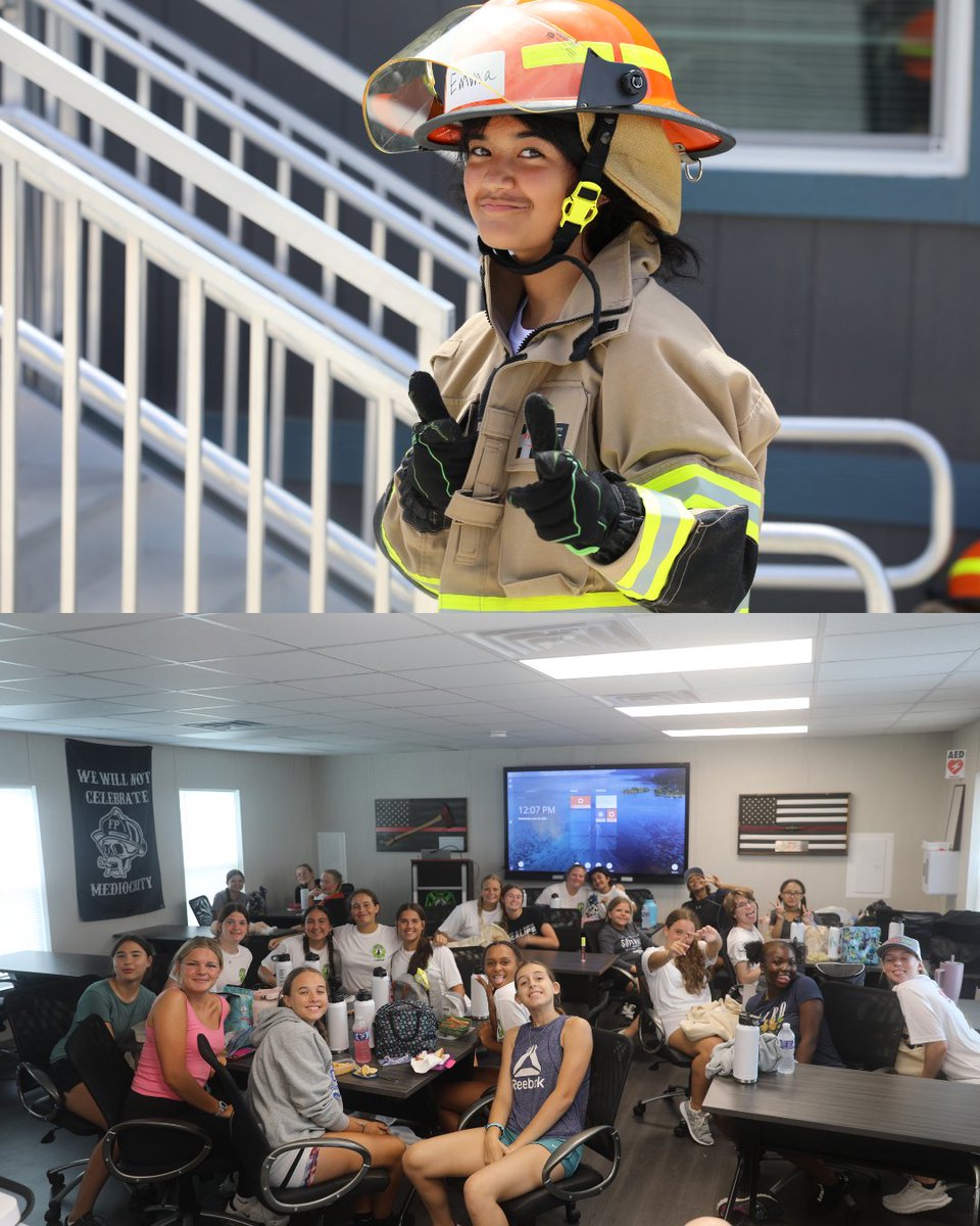 This week, #PBGFire held its first-ever Girls on Fire Camp! Twenty-five girls spent a week training alongside firefighters and learning essential skills such as CPR, first aid, rope rescue, hose handling and more.