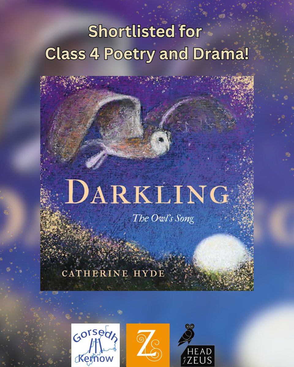 Darkling: The Owl's Song by Catherine Hyde has been shortlisted in the Holyer an Goff Awards! 

Join us in celebrating this wonderful nomination! 

gorsedhkernow.org.uk/shortlist-2025/