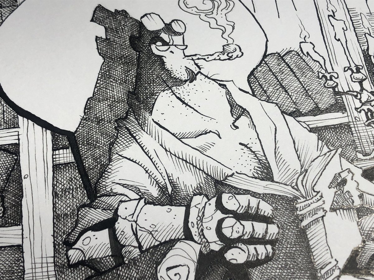 Gris Grimly (@grisgrimly) on Twitter photo Commission work-in-progress
#grisgrimly #grisgrimlyart #hellboy #mikemignola <a href="/artofmmignola/">Mike Mignola</a> #wip #hplovecraft Commission work-in-progress
#grisgrimly #grisgrimlyart #hellboy #mikemignola <a href="/artofmmignola/">Mike Mignola</a> #wip #hplovecraft