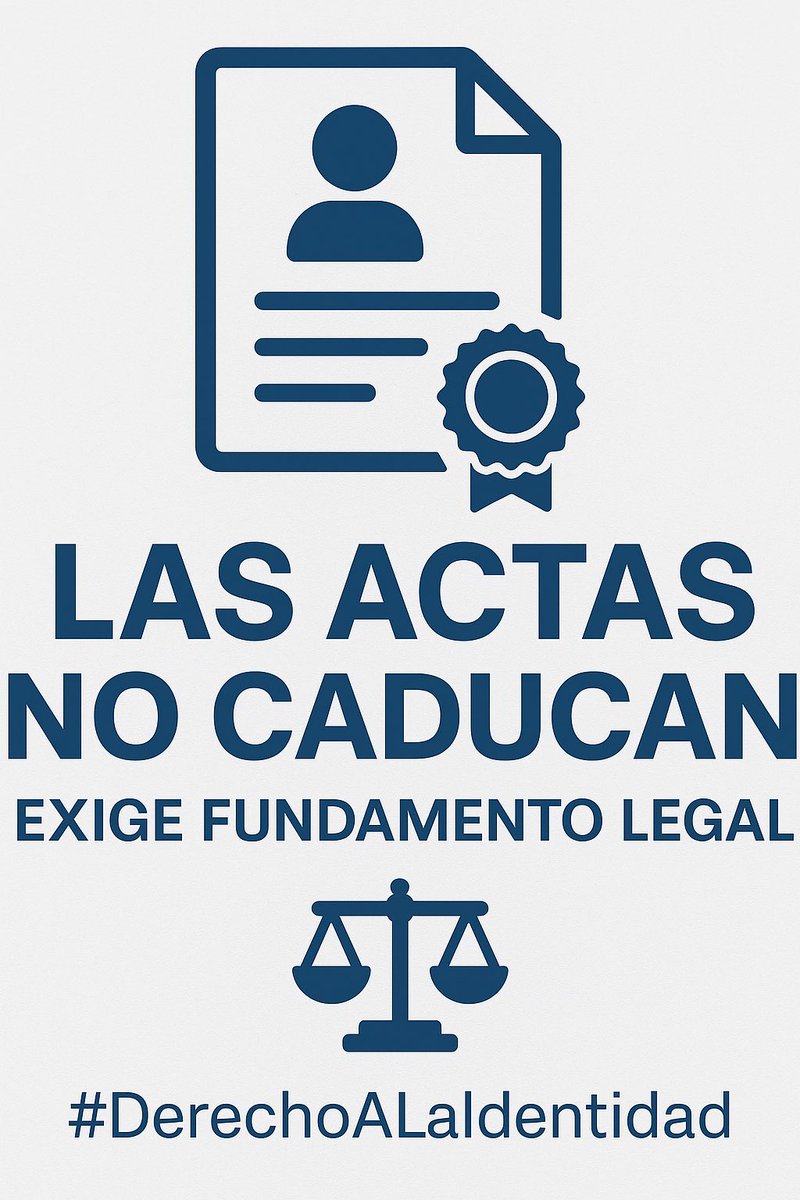 🧵 Hilo: ¿Las actas de nacimiento tienen que ser “actualizadas” (no mayores a 3 meses)?

Spoiler: NO. No existe ninguna ley que lo exija en general.
Veamos por qué 🧵👇
1.

Muchos trámites en México piden “copia certificada del acta de nacimiento no mayor a 3 meses”… pero eso no