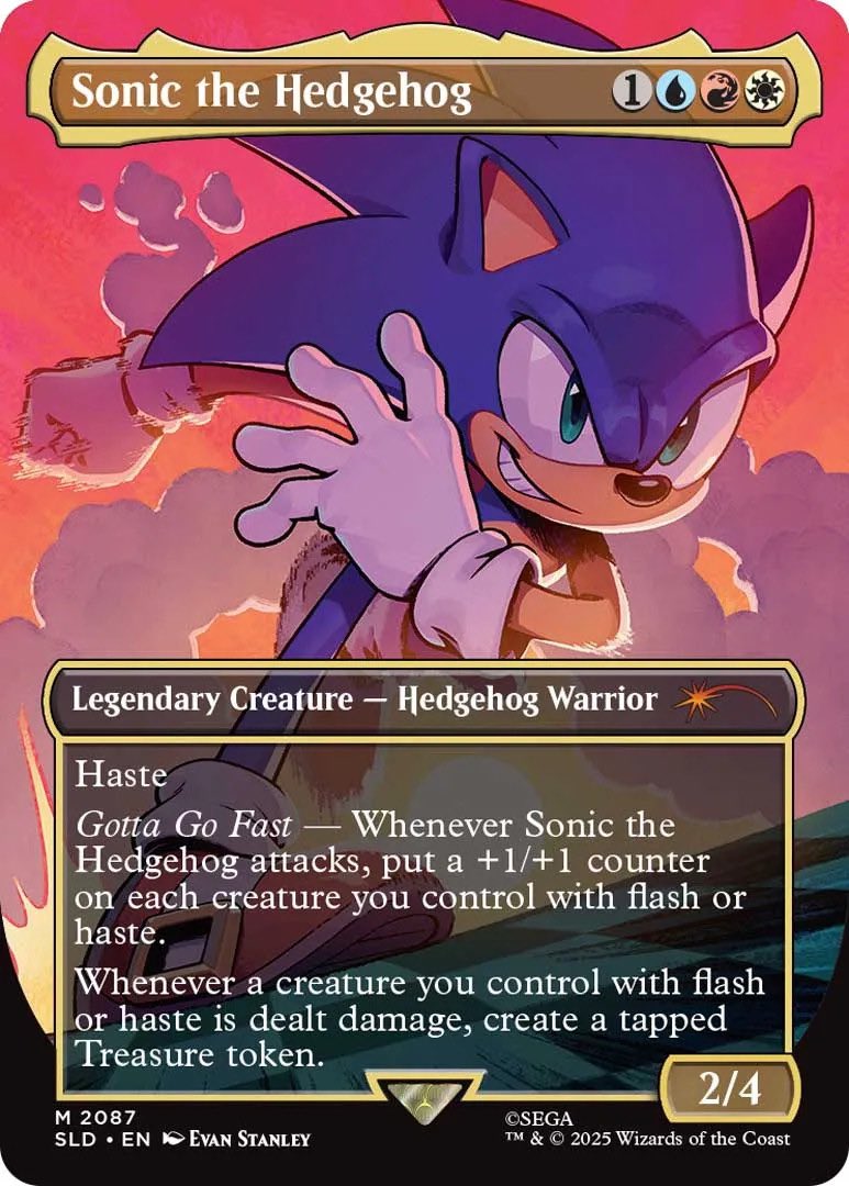 Kesswylie's tweet photo. Thread of every Sonic Secret Lair Card 
#gottaGofast https://t.co/XAVcuQ7Zn8