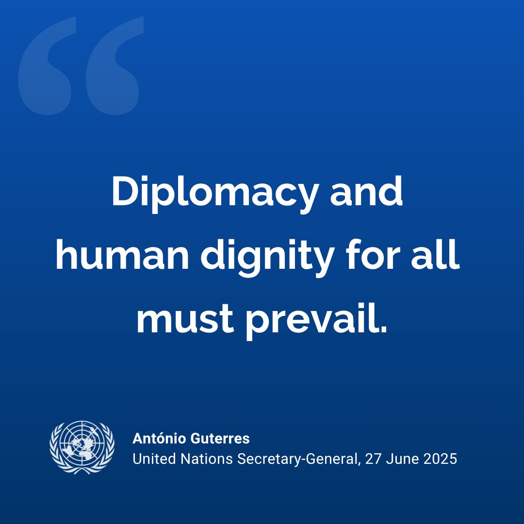 United Nations (@un) on Twitter photo “Diplomacy and human dignity for all must prevail.”
As people in Gaza face injury and death while trying to obtain food, <a href="/antonioguterres/">António Guterres</a> stresses:
“We cannot allow the suffering of Palestinians in Gaza to be pushed into the shadows.”
un.org/sg/en/content/… “Diplomacy and human dignity for all must prevail.”
As people in Gaza face injury and death while trying to obtain food, <a href="/antonioguterres/">António Guterres</a> stresses:
“We cannot allow the suffering of Palestinians in Gaza to be pushed into the shadows.”
un.org/sg/en/content/…