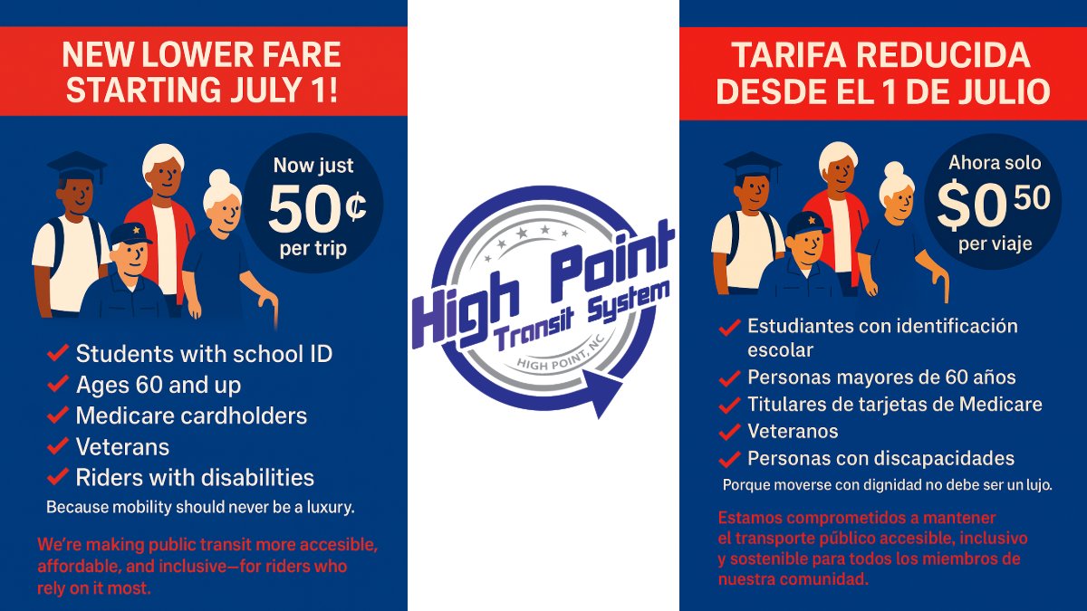 High Point Transit System tweet media