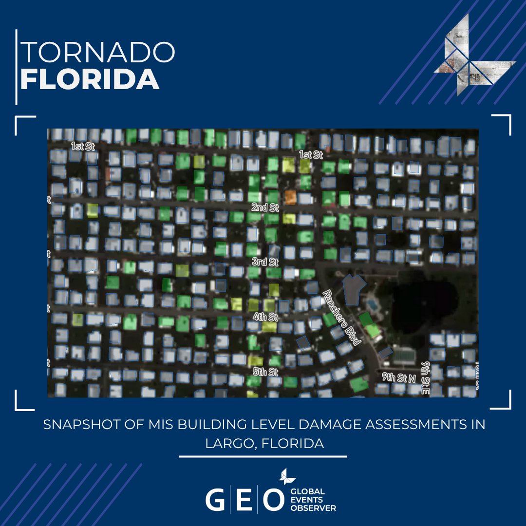 McKenzie Intelligence Services (MIS) (@mckenzie_int) on Twitter photo The MIS team has responded to the EF1 tornado that hit Florida on Wednesday.
To help clients get ahead of incoming claims with verified intelligence, the team have produced event report on GEO with 5,000+ Building-Level Damage Assessments, Satellite Imagery and a Claims Layer. The MIS team has responded to the EF1 tornado that hit Florida on Wednesday.
To help clients get ahead of incoming claims with verified intelligence, the team have produced event report on GEO with 5,000+ Building-Level Damage Assessments, Satellite Imagery and a Claims Layer.